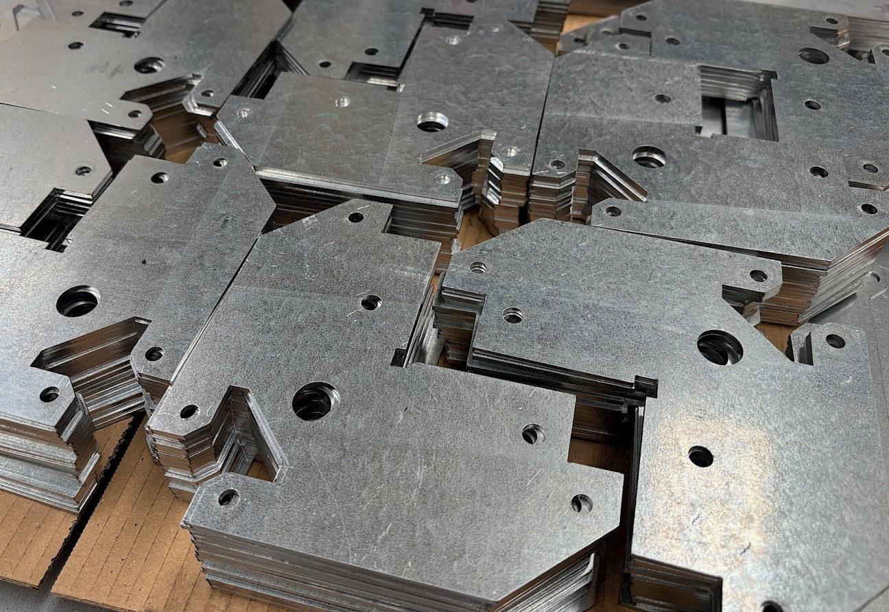 Cut brackets stacked