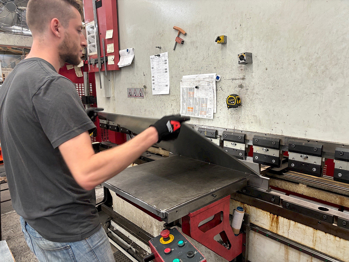 Bending a panel
